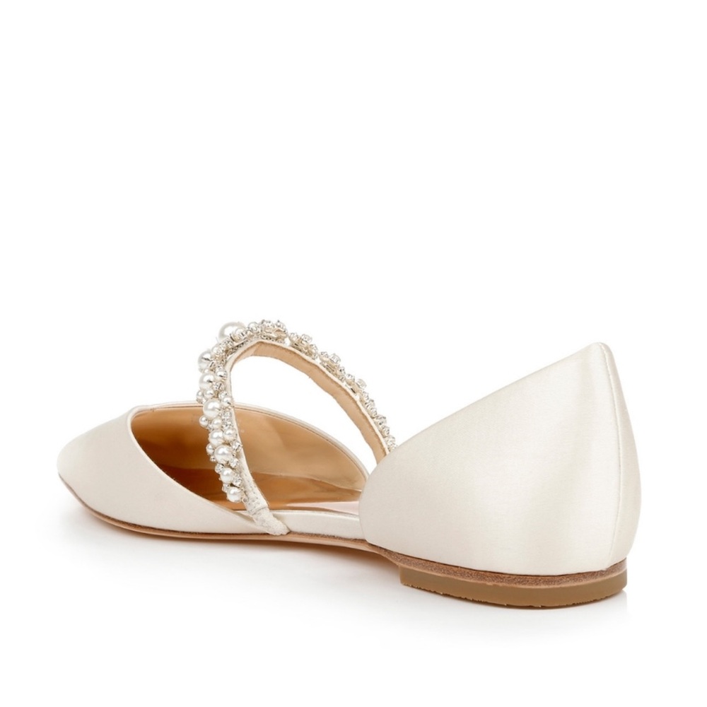 Badgley Mischka - Ivory Natalia Flats - Bridal Flats - NIB - Size 7.5 - Picture 4 of 13